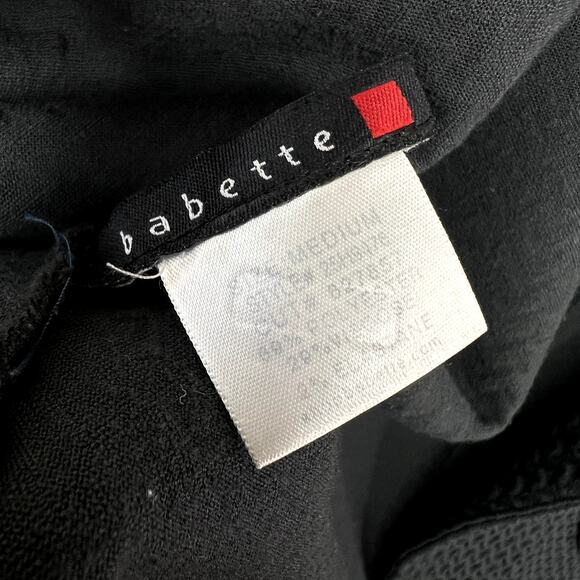 Babette Gray Textured Puckered Knit Jacket Button Front Pockets MEDIUM - Picture 3 of 5